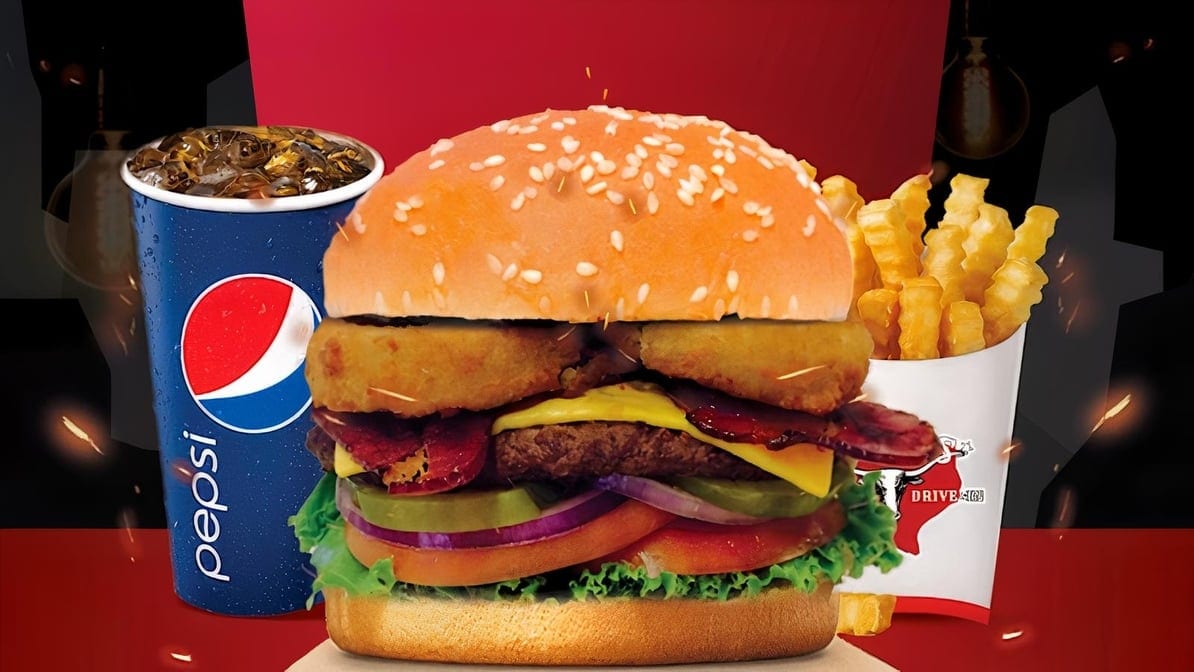 1/4 Lb Western Bacon Cheeseburger Combo.