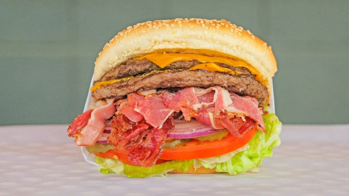 Double Texas Pastrami Cheeseburger.