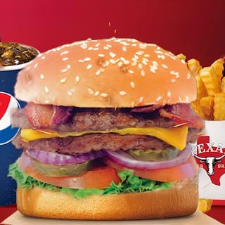 Double Texas Bacon Cheeseburger Combo