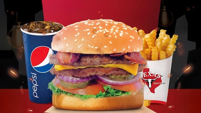 Double Texas Bacon Cheeseburger Combo.