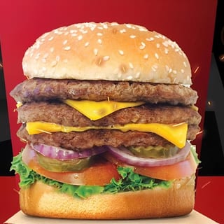 Triple Texas Cheeseburger