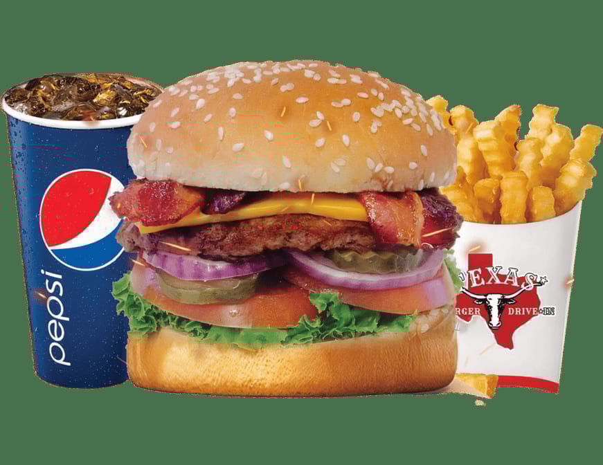 Texas Bacon Cheeseburger Combo.