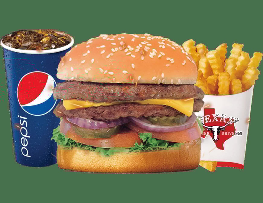 Double Texas Cheeseburger Combo.
