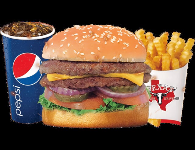 Double Texas Cheeseburger Combo.