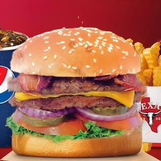 Double Texas Bacon Cheeseburger Combo
